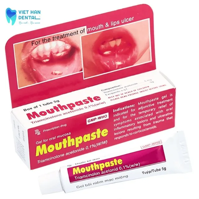 Mouthpaste topical mouth ulcer medication