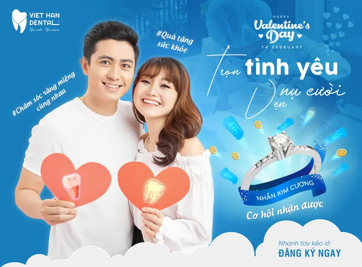 “Trọn tình yêu – Vẹn nụ cười” – Sự kiện Valentine tại Nha khoa Việt Hàn