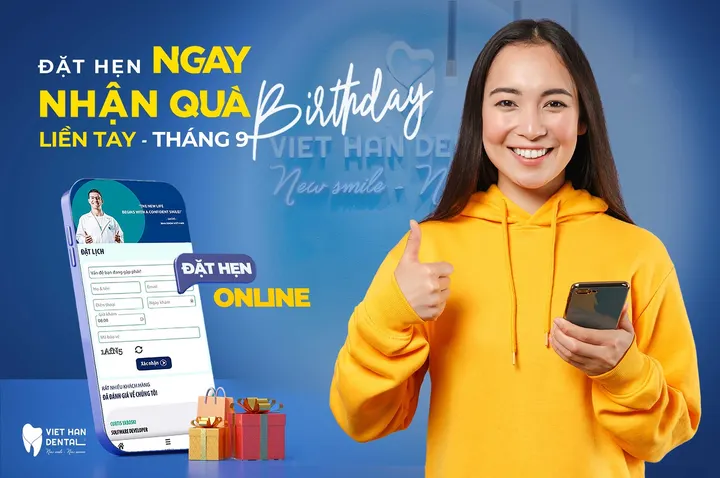 Đặt hẹn ngay nhận quà liền tay trong tháng 9 này