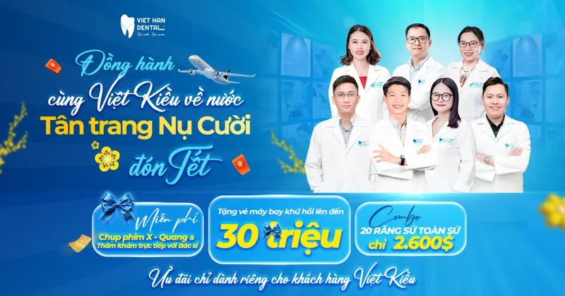 Nha khoa Việt Hàn đồng hành cùng Việt kiều về nước tân trang nụ cười đón Tết