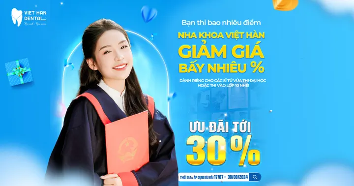 Ưu đãi cho học sinh, sinh viên: Bạn thi bao nhiêu điểm Việt Hàn giảm bấy nhiêu phần trăm