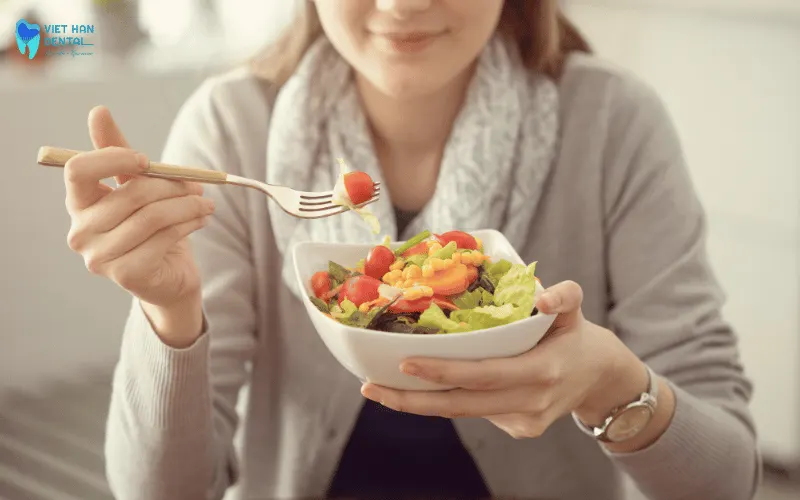 Eat soft foods and avoid chewing on the extraction site