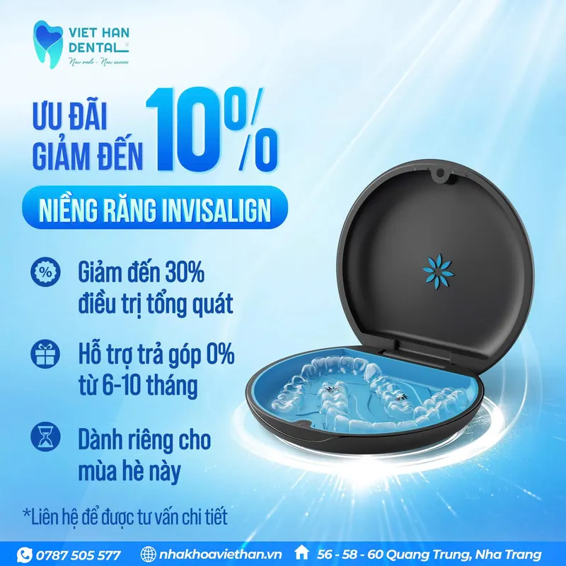 Ưu đãi niềng răng Invisalign tại Nha khoa Việt Hàn
