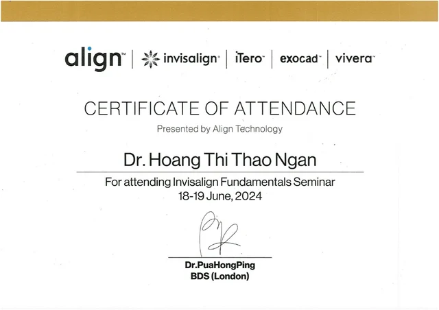 Bằng cấp, chứng chỉ 1 của Bác sĩ Hoàng Thị Thảo Ngân