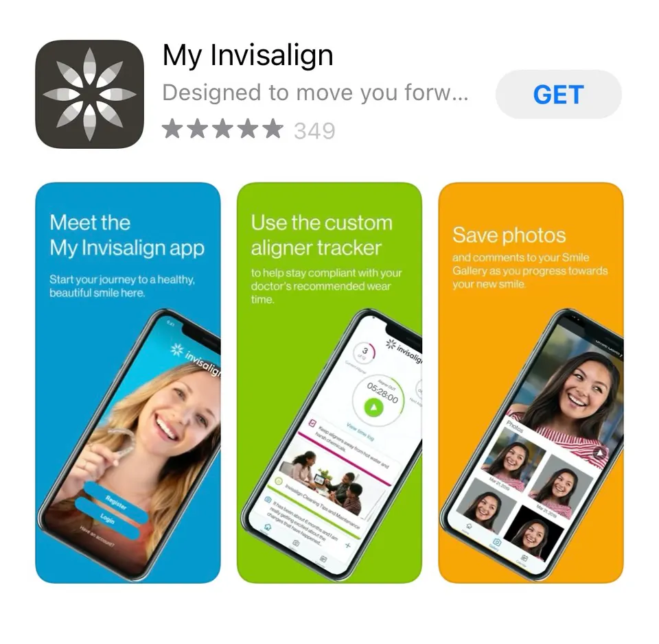 Ứng dụng theo dõi quá trình niềng răng My Invisalign 