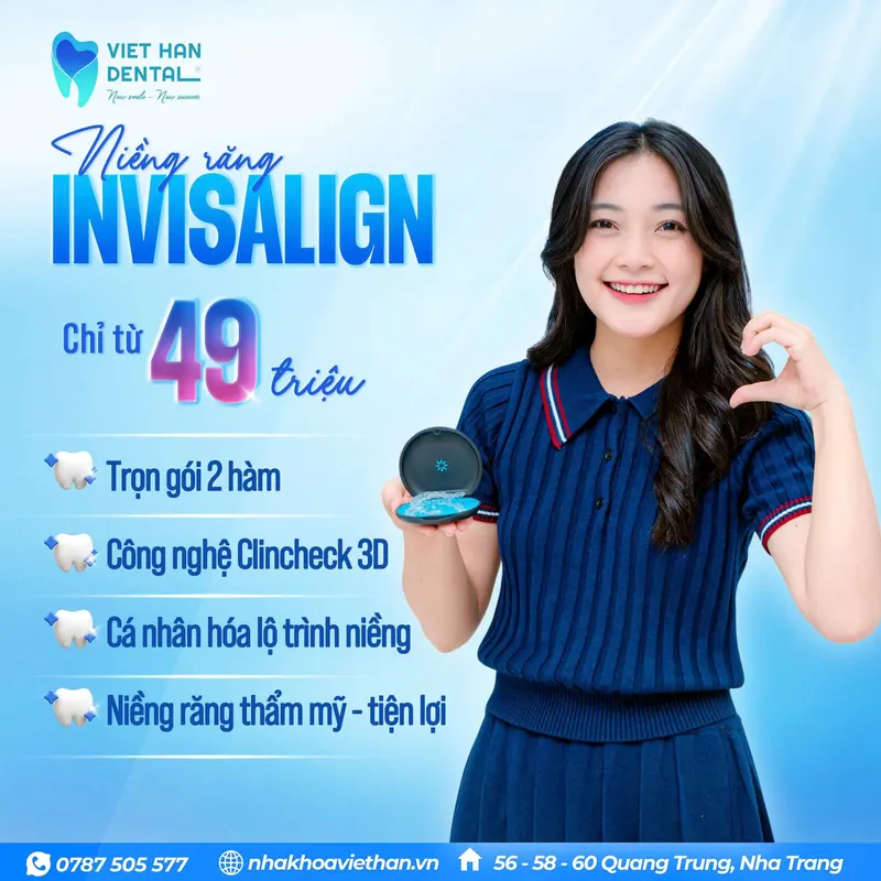 Niềng răng Invisalign chỉ từ 49 triệu