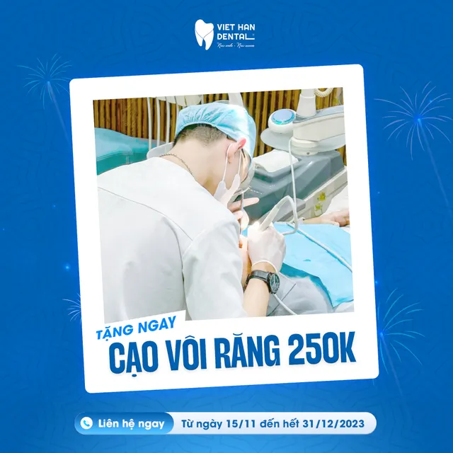 Cạo vôi răng và đánh bóng răng (Trị giá 250.000)