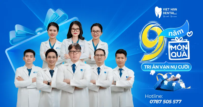 Ưu đãi nhân dịp sinh nhật 9 năm tại Nha khoa Việt Hàn