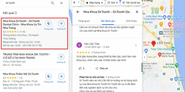 Khách hàng review về dịch vị nhổ răng khôn tại Nha khoa Dr Tooth