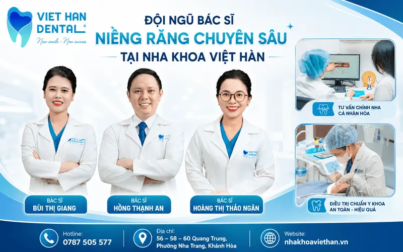 Đội ngũ bác sĩ niềng răng tại Nha khoa Việt Hàn