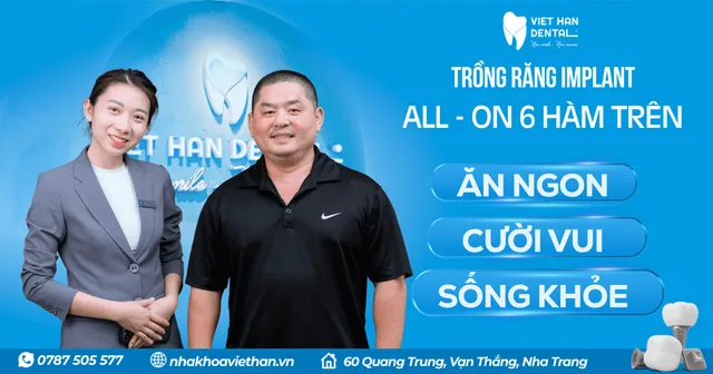 Việt kiều Mỹ về Việt Nam trồng răng Implant All-on-6