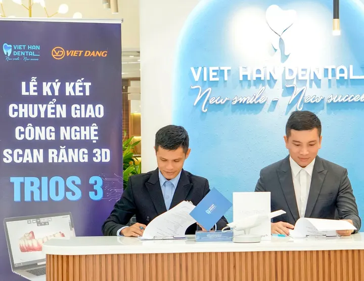 Lễ kí kết chuyển giao công nghệ Scan răng 3D Trios 3 tại Nha khoa Việt Hàn