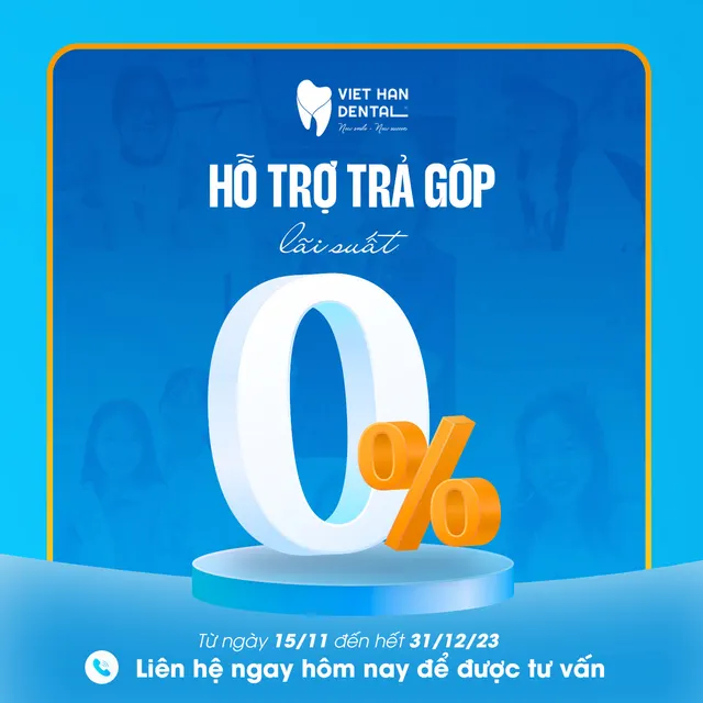 Hỗ trợ trả góp 0%