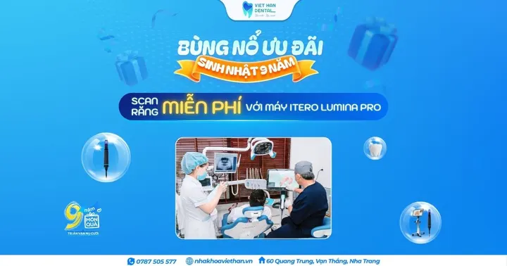 ƯU ĐÃI SINH NHẬT – Scan răng miễn phí với máy quét dấu răng iTero Lumina Pro