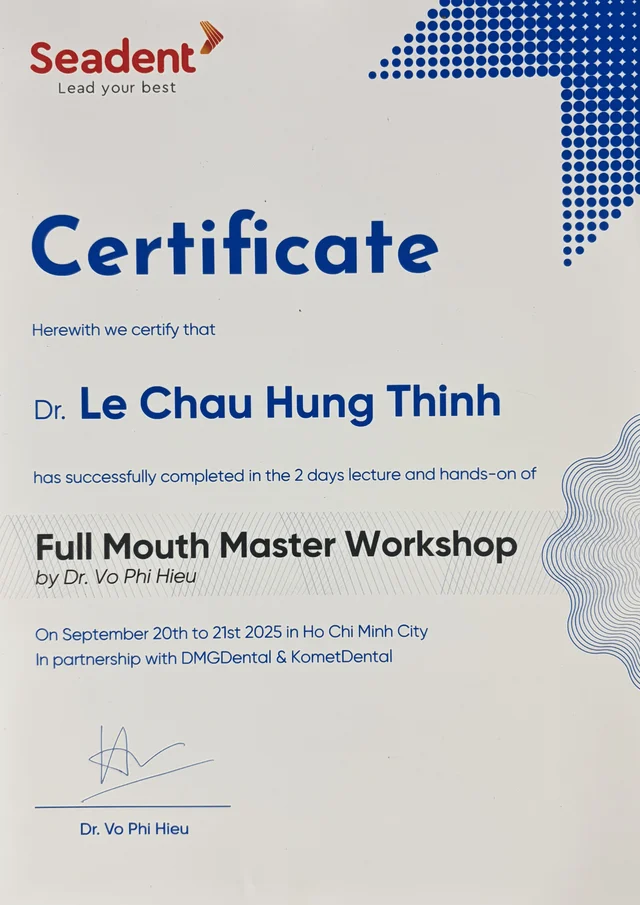 Bằng cấp bác sĩ Thịnh của Bác sĩ Lê Châu Hưng Thịnh