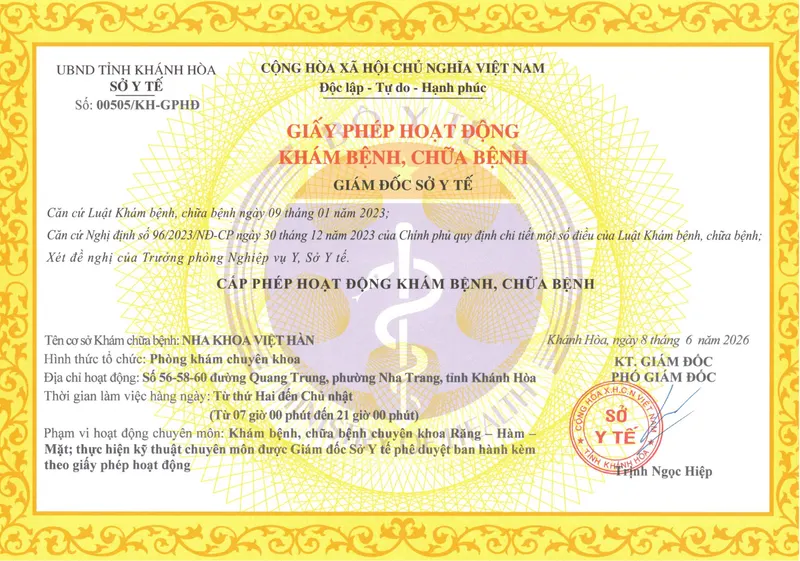 Giấy Phép Hoạt Động Nha Khoa Việt Hàn (1)