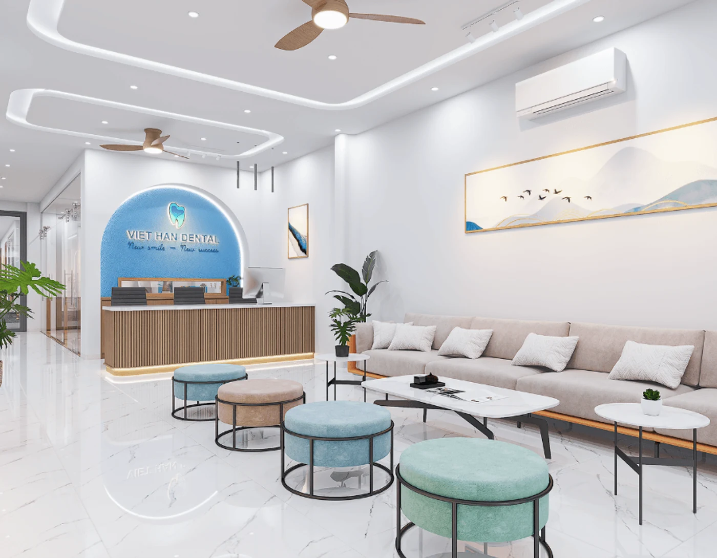 Đón tiếp & sảnh chờ — Tầng trệt