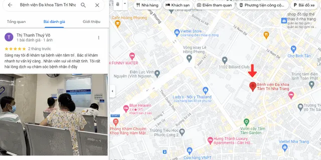Khách hàng review về dịch vụ tại Bệnh viện Đa khoa Tâm Trí Nha Trang