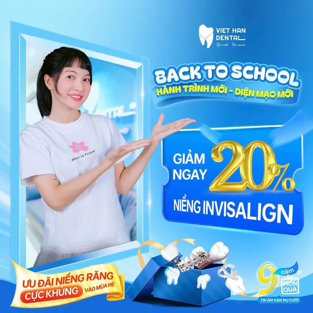 Giảm ngay 20% khi niềng răng Invisalign