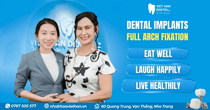 Devoting Youth, Enjoying Later Years: A Well-Known Pharmacy Owner in Nha Trang Restores Her Full Smile with Full-Arch Dental Implants