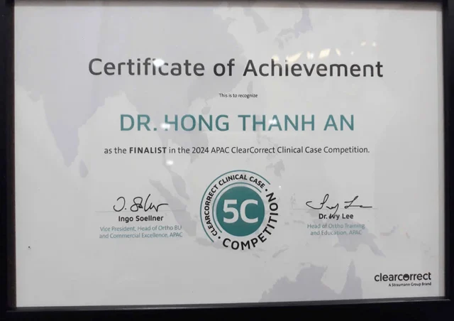 bằng cấp bác sĩ An của Bác sĩ Hồng Thạnh An