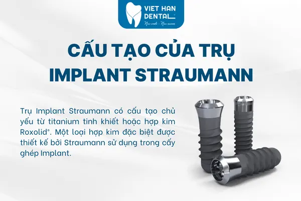 Cấu tạo của trụ Implant Straumann